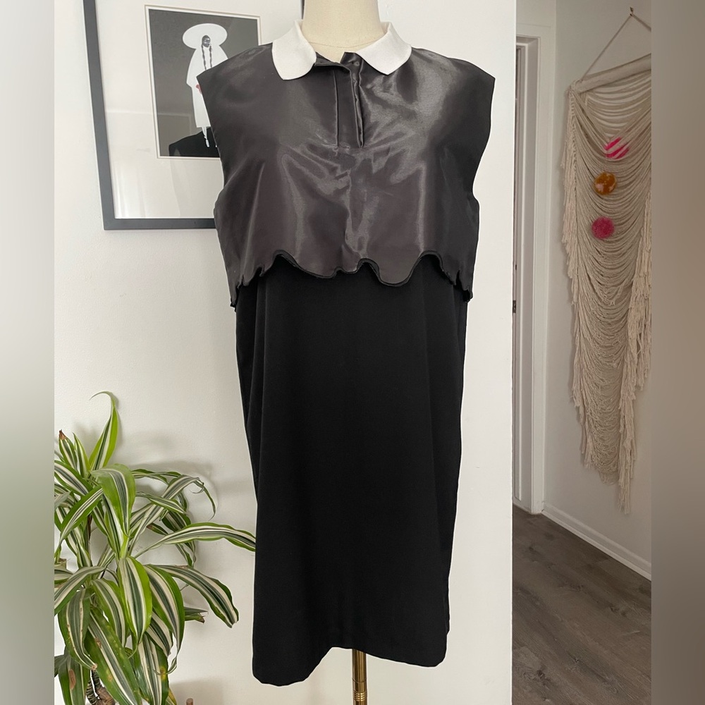 Kenzo Paris Scalloped Detail Mini Sleeveless Dress 38